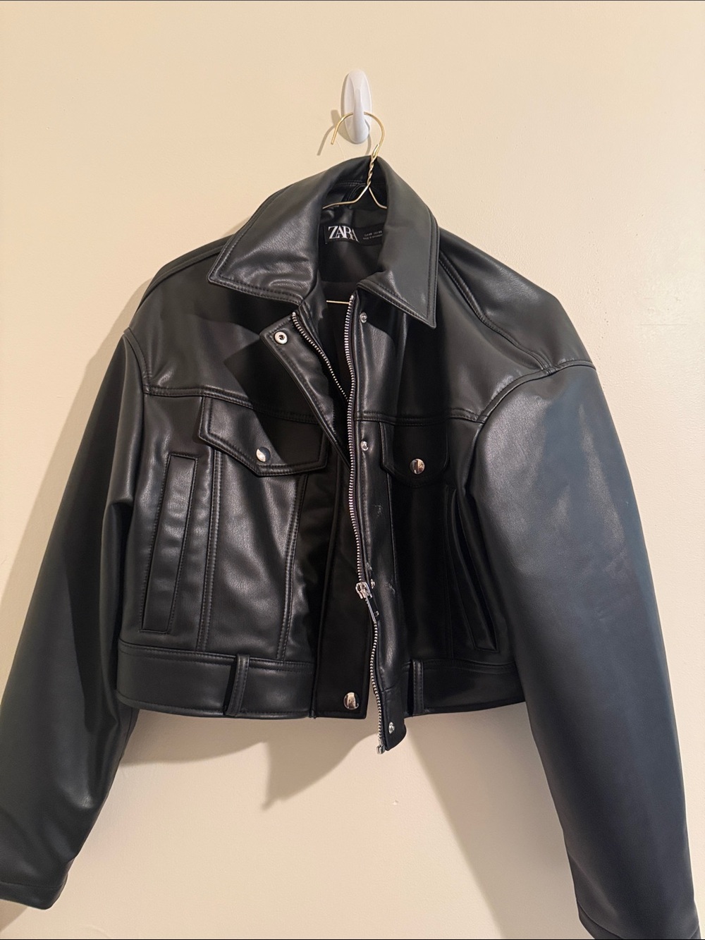 Zara vegan leather jacket.